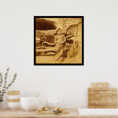 Poster Singe en poudre sur le USS Pawnee 1862 (Cuisine)