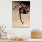 Poster Singe et Lune Ohara Koson Début du XXe siècle (Cuisine)