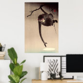Poster Singe et Lune Ohara Koson Début du XXe siècle (Bureau à domicile)