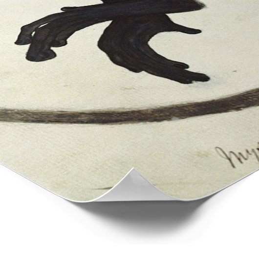 Poster Singe noir (Coin)