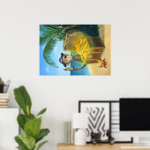 Poster Singe pirate (Bureau à domicile)