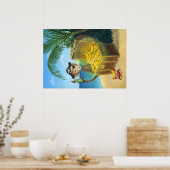 Poster Singe pirate (Cuisine)