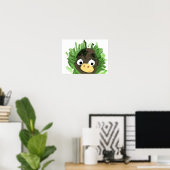 Poster Singe qui regarde (Bureau à domicile)