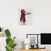 Poster Singe-Sock Jouer Trumpet (Bureau à domicile)