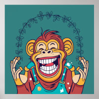 Singe souriant