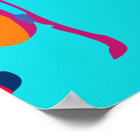 Poster Singe souriant (Coin)