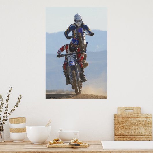 Poster Singe Sur Le Dos (Cuisine)