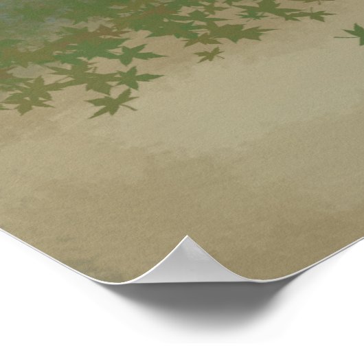 Poster Singe yoga (Coin)