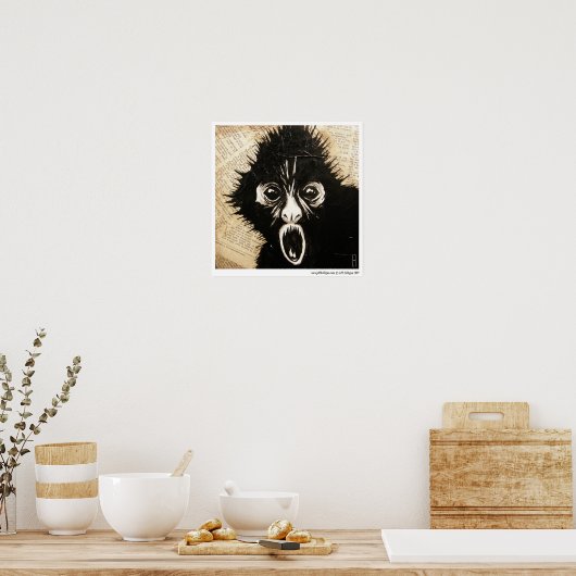 Poster SingeAraignée (Cuisine)