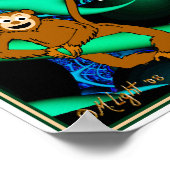 Poster Singes dans mon fractal (Coin)