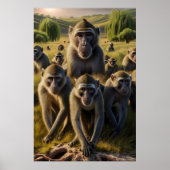 Poster Singes hérités de la souche antique (Devant)