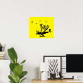 Poster Singes Sur Les Avions (Bureau à domicile)