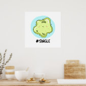 Poster #Single Funny Solo Cell Biology Pun (Cuisine)