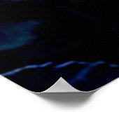 Poster Single Red Bloom Focus Design (Coin)