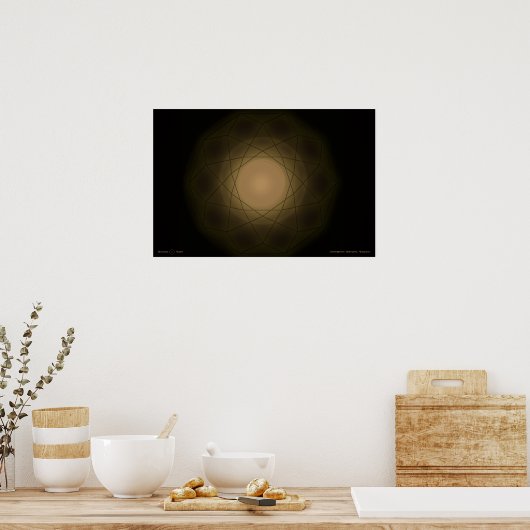 Poster Singularité Dimensionnelle Dodécahedron (Cuisine)