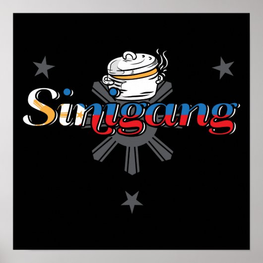 Poster Sinigang Philippines Alimentation philippine (Devant)