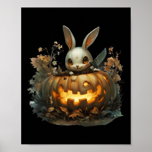 Poster Sinister Bunny Mayhem Déplaisant Halloween Bunny P (Devant)