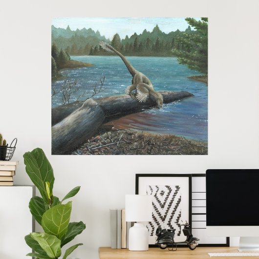 Poster Sinornithosaure Imprimer (Bureau à domicile)