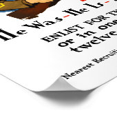 Poster S'Inscrire Pour L'Infanterie — Première Guerre Mon (Coin)