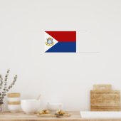 Poster Sint Maarten Flag (Cuisine)