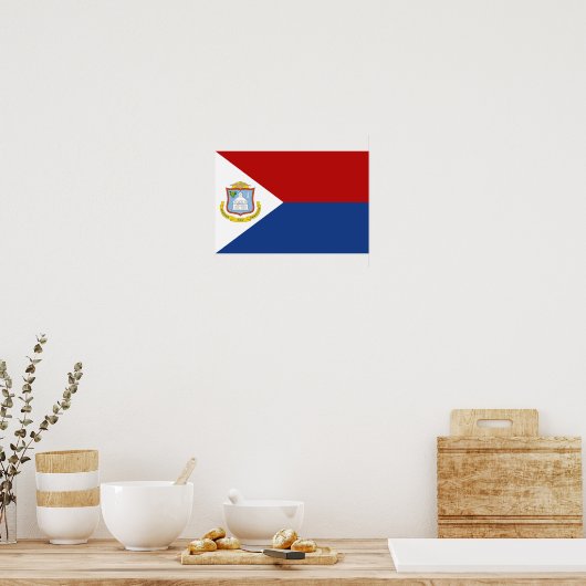 Poster Sint Maarten Flag (Cuisine)