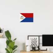 Poster Sint Maarten Flag (Bureau à domicile)