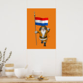 Poster Sinterklaas Avec Drapeau Du Pays-Bas (Cuisine)