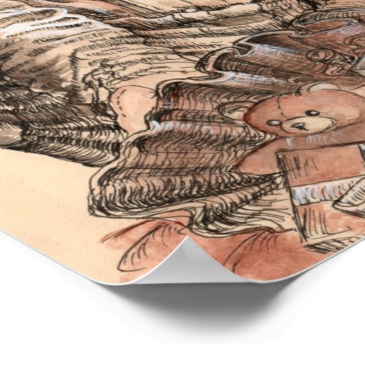 Poster Sinterklaas et Zwarte Piet par Portia St Luke (Coin)