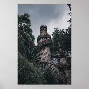 Poster Sintra, Portugal - Vue de la tour d'un château