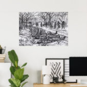 Poster Sinz après (Bureau à domicile)