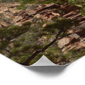 Poster Sion du sentier Angels Landail Parc national Zion (Coin)