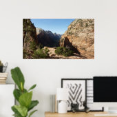 Poster Sion du sentier Angels Landail Parc national Zion (Bureau à domicile)