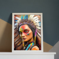 Poster sioux amérindien