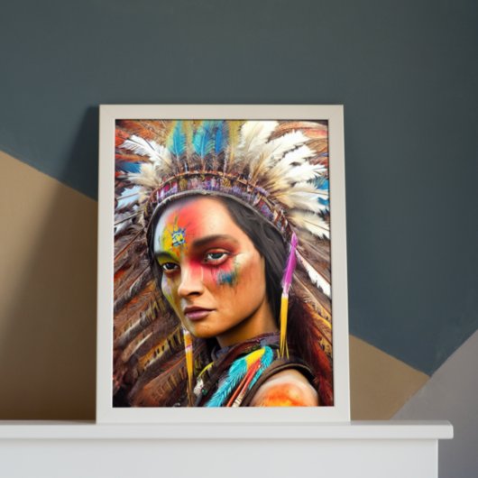 Poster sioux amérindien