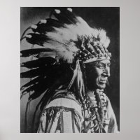 Sioux de cygne blanc Chef amérindien