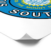 Poster Sioux Falls Dakota du Sud (Coin)