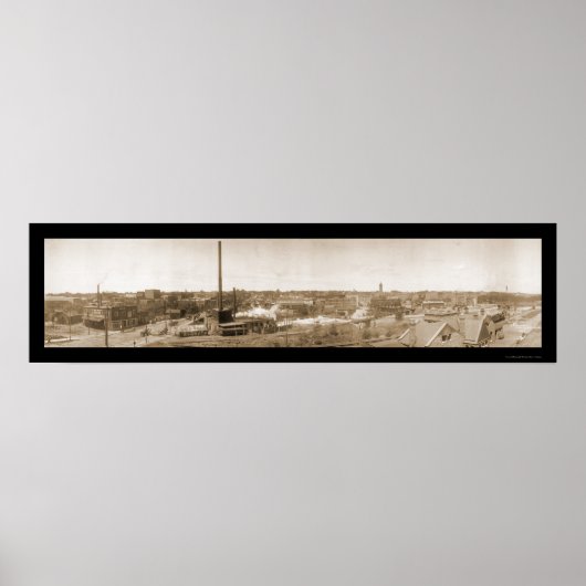 Poster Sioux Falls SD Centre Photo 1908 (Devant)