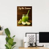 Poster Sip Summer - Green Apple Juice Wall Art Imprimer (Bureau à domicile)