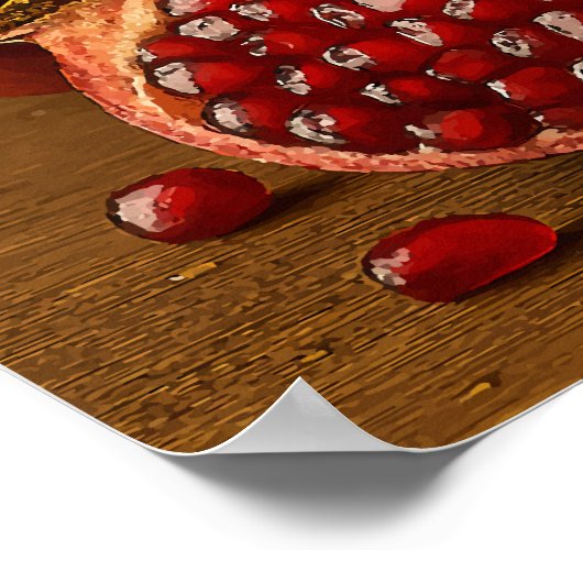 Poster Sip Summer - Pomegranate Juice Art Imprimer (Coin)