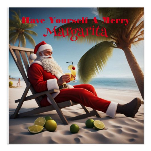 Poster Sippin Père Noël (Devant)