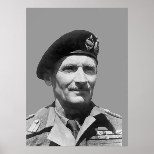 Poster Sir Bernard Law Montgomery (Devant)