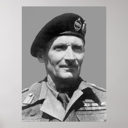 Poster Sir Bernard Law Montgomery (Devant)