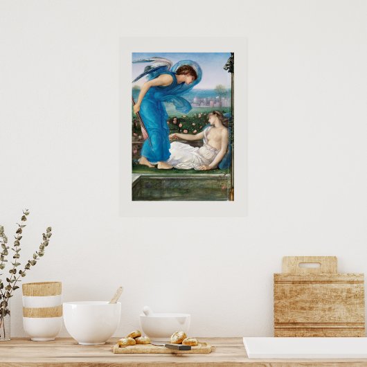 POSTER : SIR EDWARD BURNE-JONES : CUPID + PSYCHE (Cuisine)