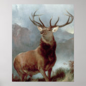 Poster Sir Edwin Landseer | Monarque du Glen, 1851 (Devant)