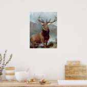 Poster Sir Edwin Landseer | Monarque du Glen, 1851 (Cuisine)
