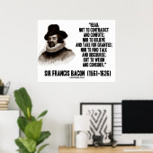 Poster Sir Francis Bacon Lit Pour Peser Et Examiner (Bureau à domicile)