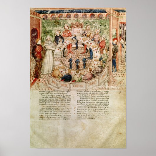 Poster Sir Galahad est accueilli à la Table ronde (Devant)