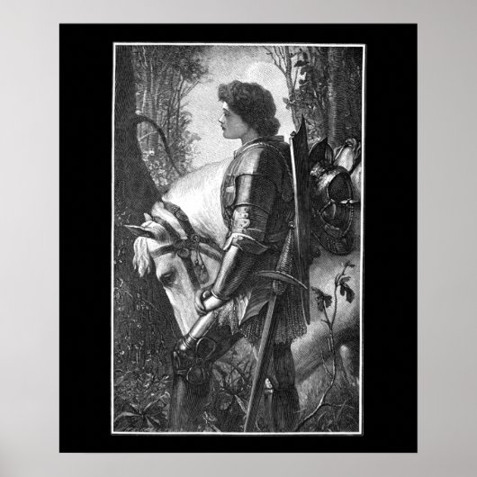 Poster Sir Galahad - G.F. Watts gravé par H.W. Peckwell (Devant)