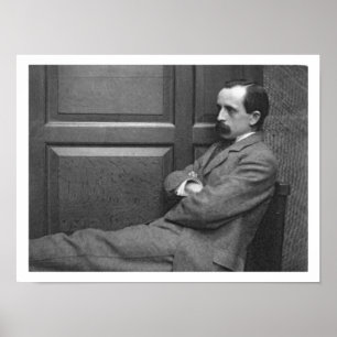 Poster Sir James Matthew Barrie (1860-1937) (photo b/w)