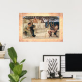 Poster Sir Lawrence Alma-Tadema - Sappho et Alcaeus (Bureau à domicile)